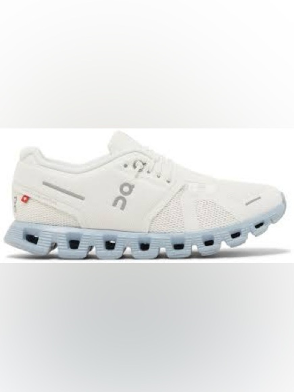 ON Running Womens Cloud 5 Gym Shoes Sneakers Trainers Chambray Blue White 10